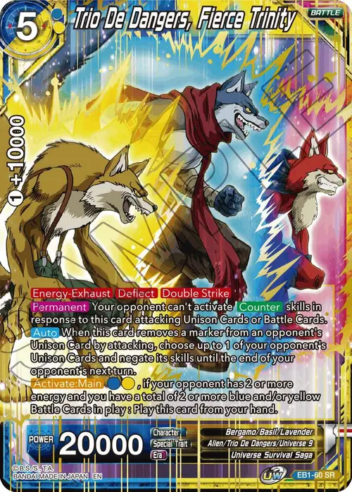 Trio De Dangers, Fierce Trinity card art