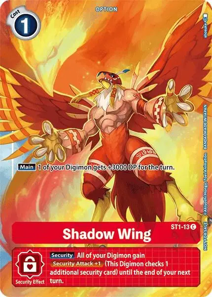 Shadow Wing - ST1-13 (Tamer's Evolution Box) card art