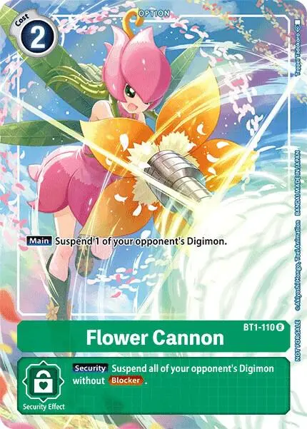 Flower Cannon - BT1-110 (Tamer's Evolution Box) card art