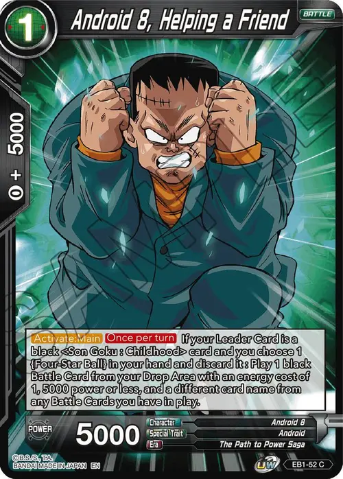 Android 8, Helping a Friend card art