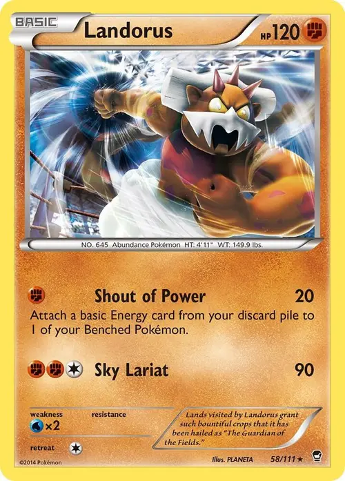 Landorus - 58/111 card art