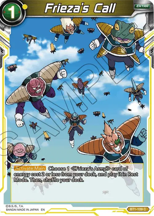 Frieza's Call (Reprint) card art