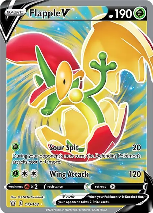 Flapple V (Full Art) card art