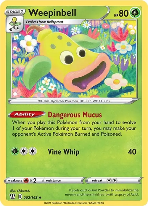 Weepinbell card art