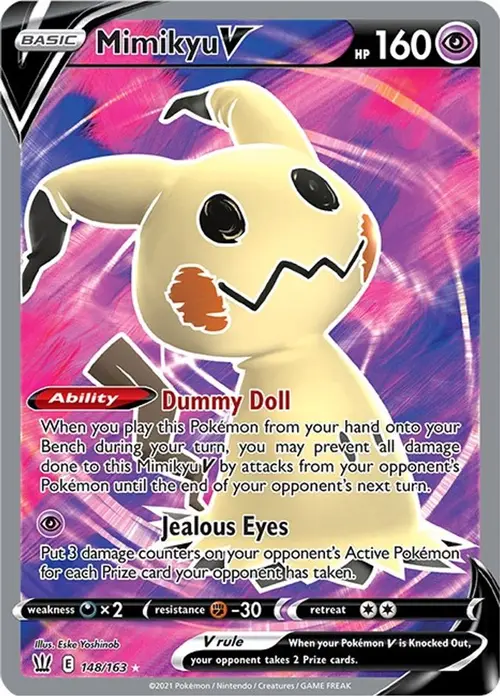 Mimikyu V (Full Art) card art