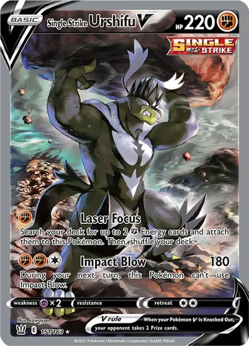 Single Strike Urshifu V (Alternate Full Art) card art