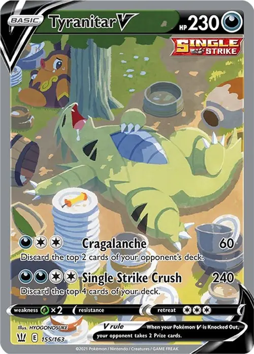 Tyranitar V (Alternate Full Art) card art