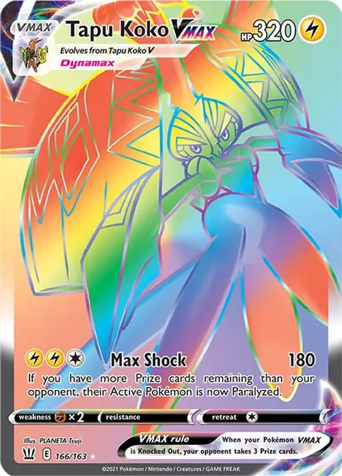 Tapu Koko VMAX (Secret) card art