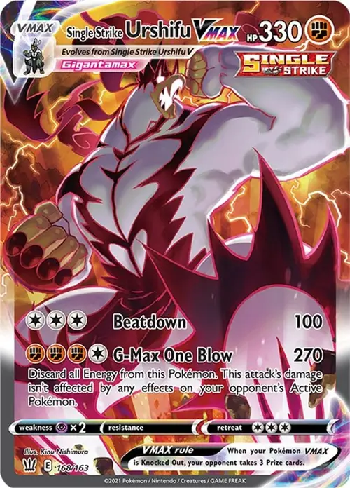 Single Strike Urshifu VMAX (Alternate Art Secret) card art