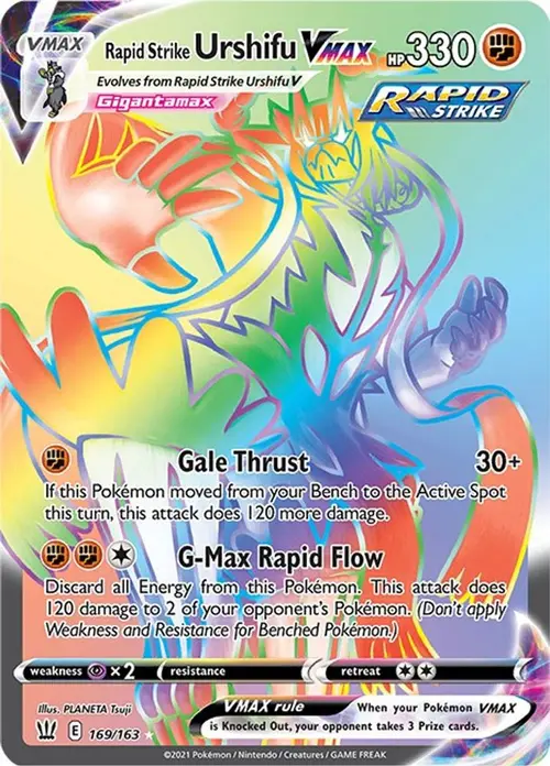 Rapid Strike Urshifu VMAX (Secret) card art