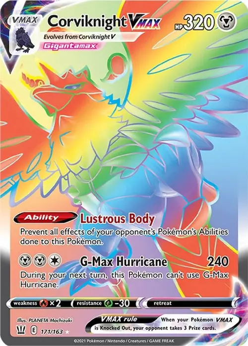 Corviknight VMAX (Secret) card art