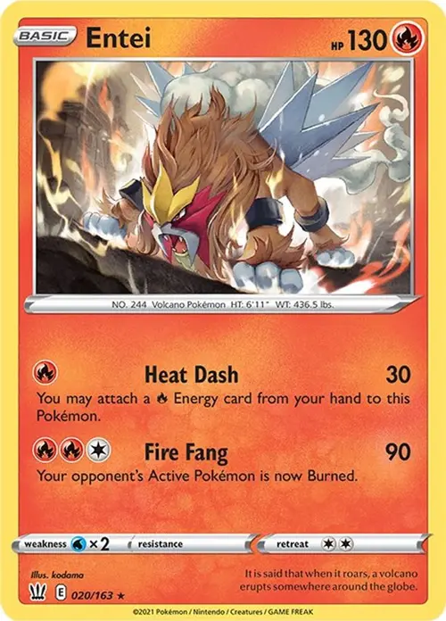 Entei card art