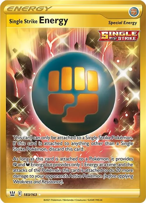 Single Strike Energy (Secret) card art