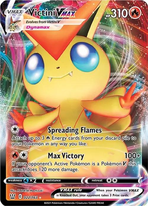Victini VMAX card art