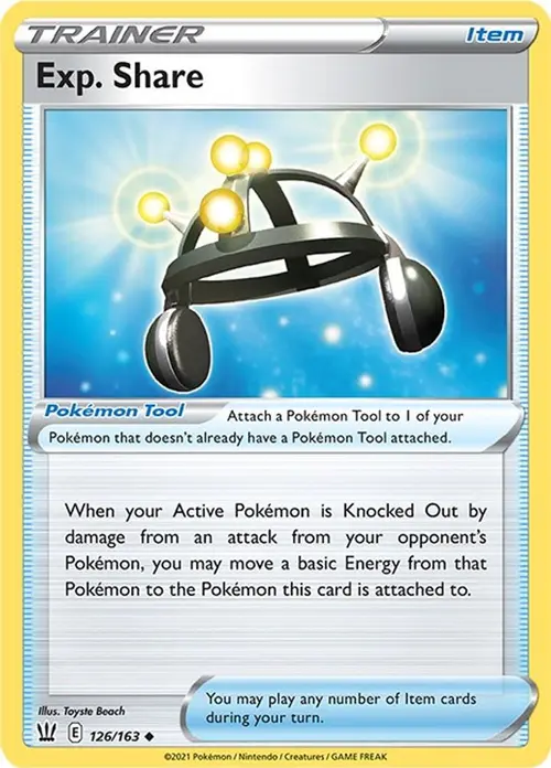 Exp. Share card art