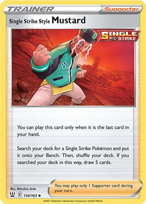Single Strike Style Mustard card art