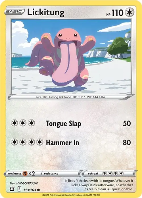 Lickitung card art