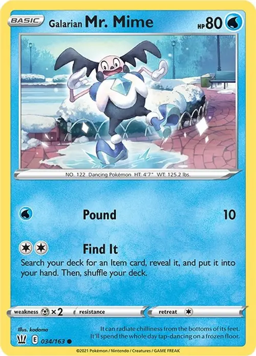 Galarian Mr. Mime card art