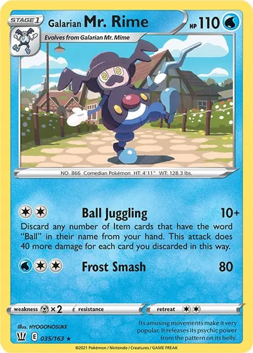 Galarian Mr. Rime card art