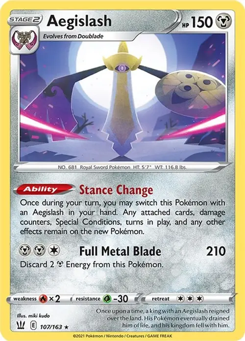 Aegislash (107) card art