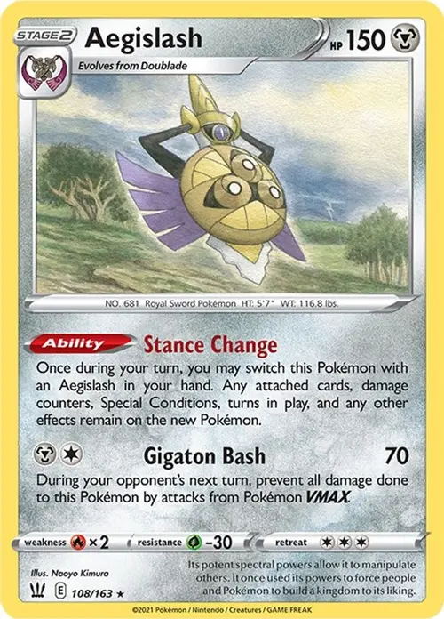 Aegislash (108) card art