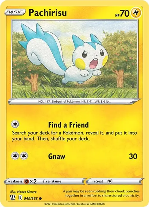 Pachirisu card art