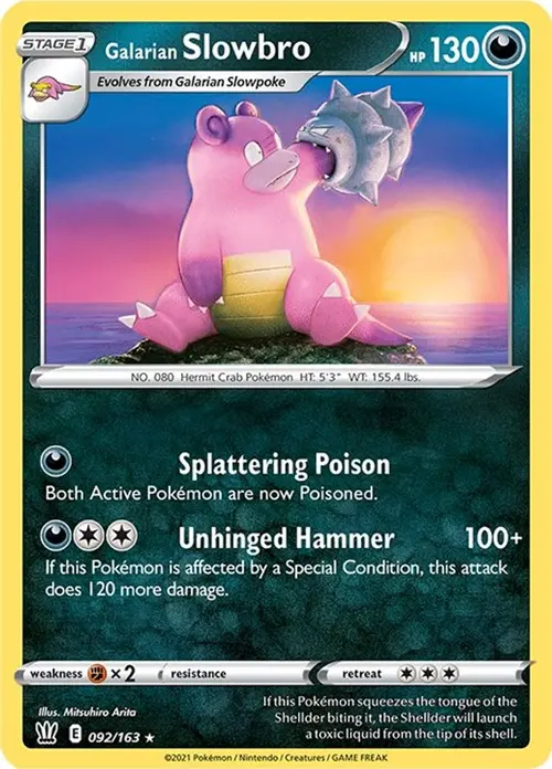 Galarian Slowbro card art