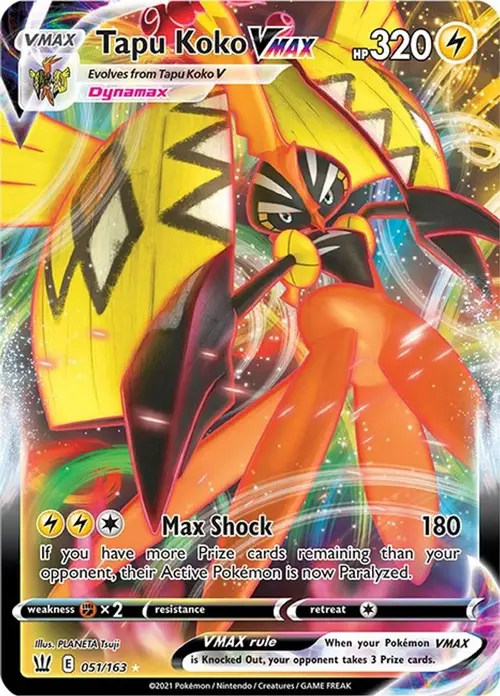 Tapu Koko VMAX card art