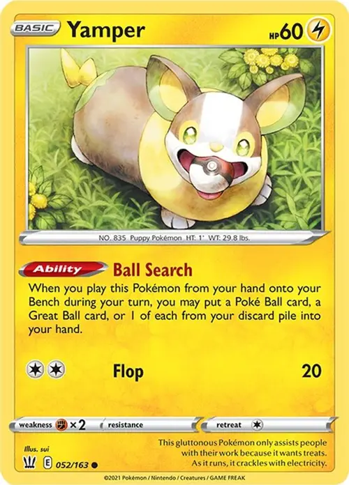 Yamper card art