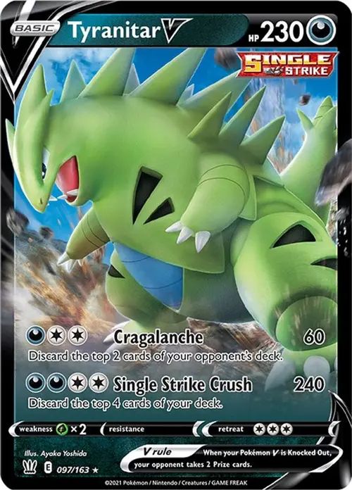Tyranitar V card art