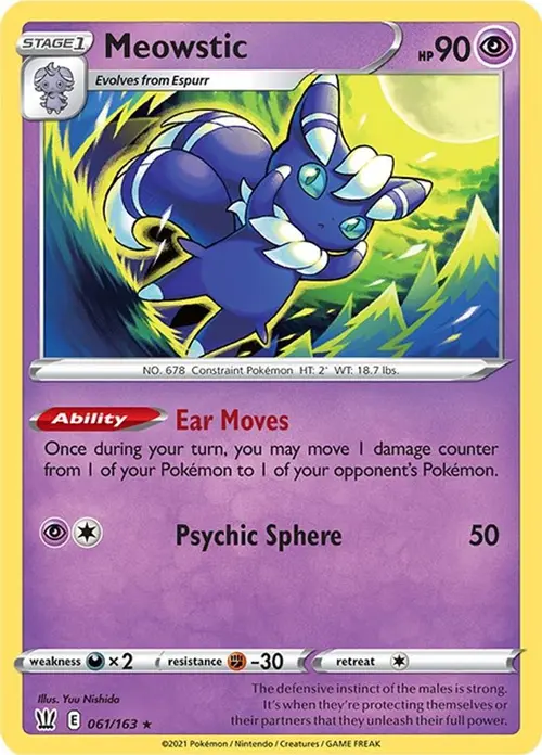 Meowstic card art