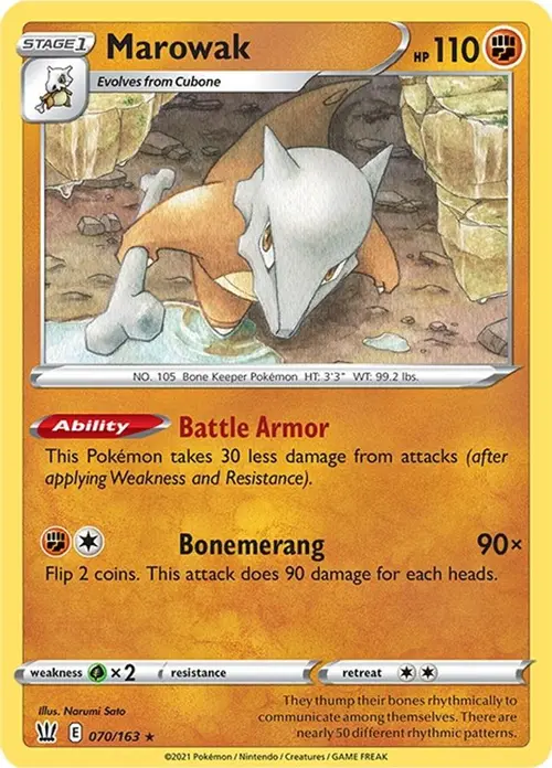 Marowak card art