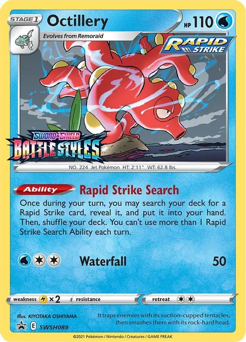 Octillery - SWSH089 (Prerelease) card art