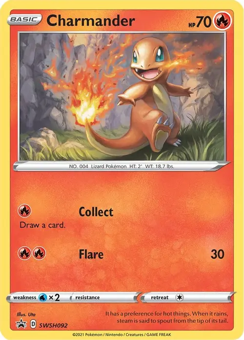 Charmander - SWSH092 card art