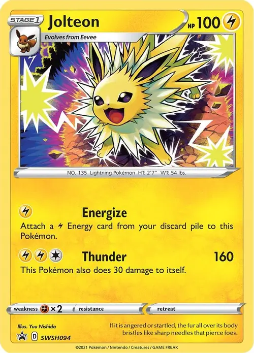 Jolteon - SWSH094 card art