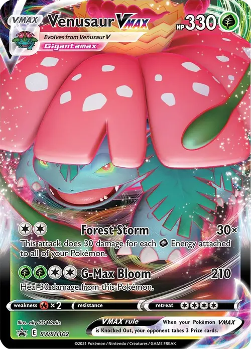 Venusaur VMAX - SWSH102 card art