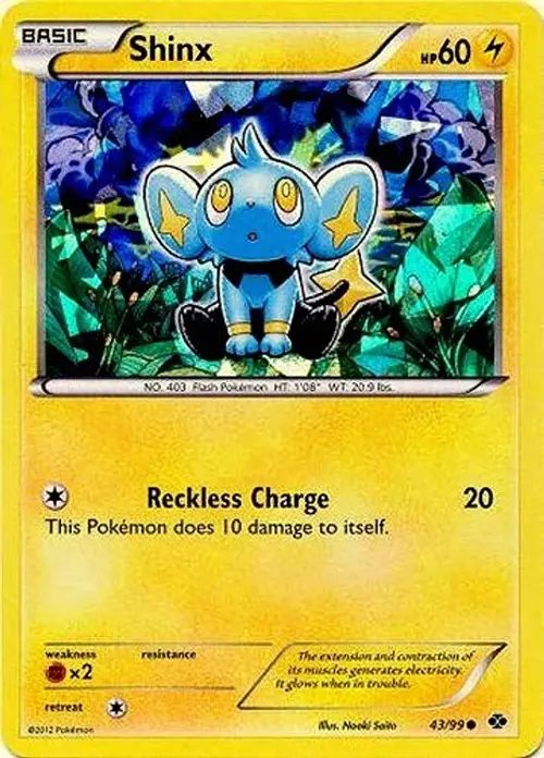 Shinx - 43/99 (Cracked Ice Holo) card art