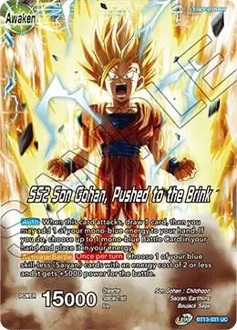 Son Gohan // SS2 Son Gohan, Pushed to the Brink card art