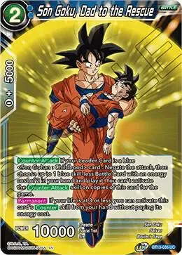 Son Goku, Dad to the Rescue card art