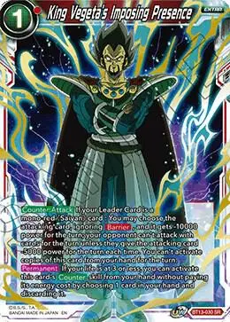 King Vegeta's Imposing Presence card art