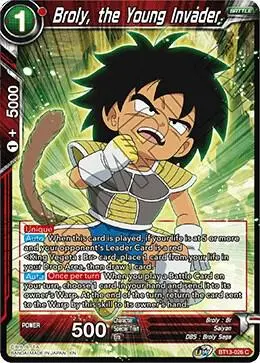Broly, the Young Invader card art