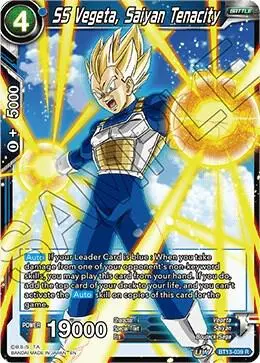 SS Vegeta, Saiyan Tenacity card art