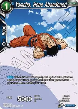 Yamcha, Hope Abandoned card art