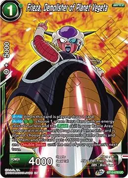 Frieza, Demolisher of Planet Vegeta card art