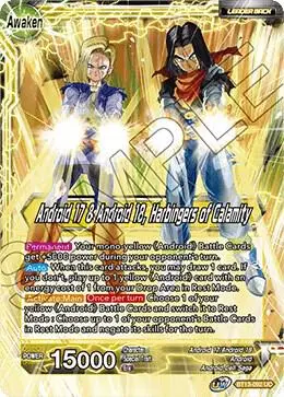 Android 17 & Android 18 // Android 17 & Android 18, Harbingers of Calamity card art