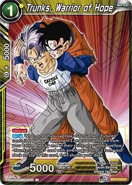 Trunks, Warrior of Hope card art