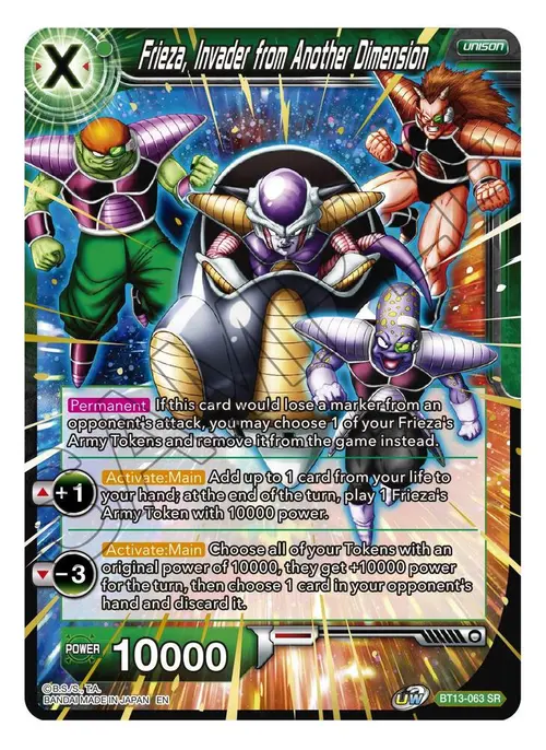 Frieza, Invader from Another Dimension card art