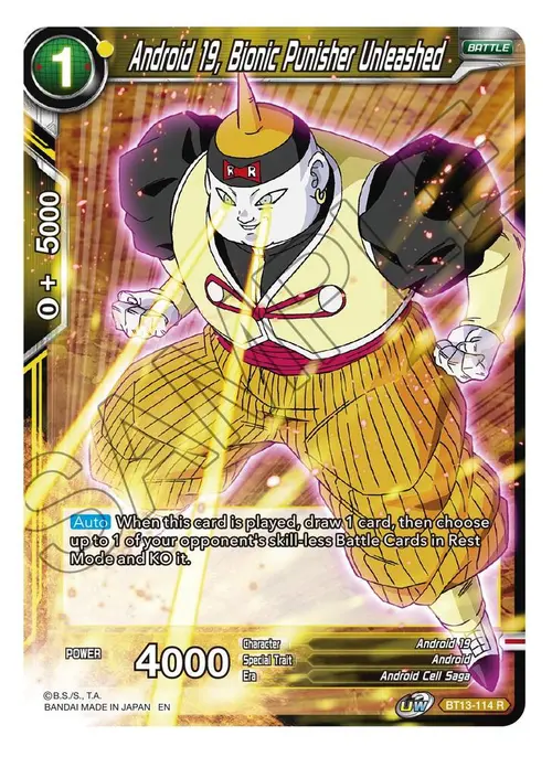 Android 19, Bionic Punisher Unleashed card art