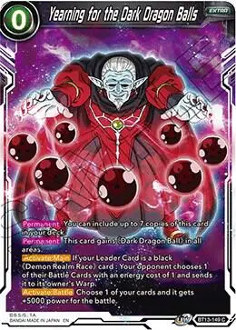 Yearning for the Dark Dragon Balls card art