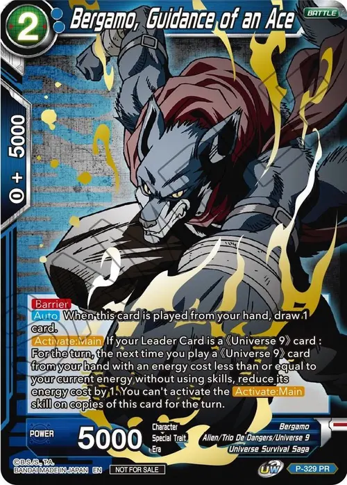 Bergamo, Guidance of an Ace (Championship Pack 2021 Vol.1) (Winner Gold Stamped) card art